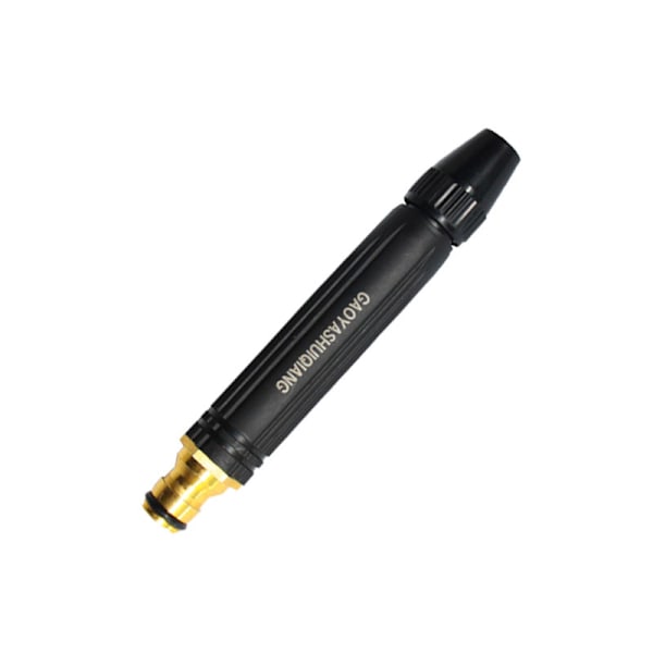 Højtryksvandpistol - Sort aluminiumslegering & PVC-dyse
