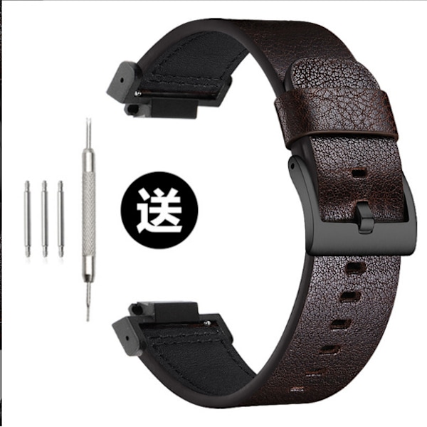 Klockarmband i äkta läder för Casio G-SHOCK DW-5600/GWB5600/GA-2100 Kaffe+svart