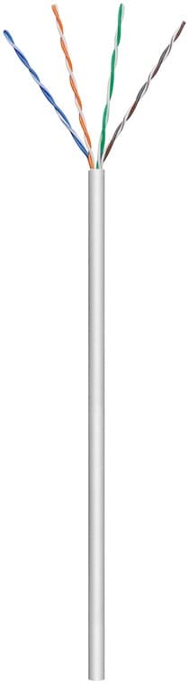 CAT 5e -verkkokaapeli, U/UTP, harmaa