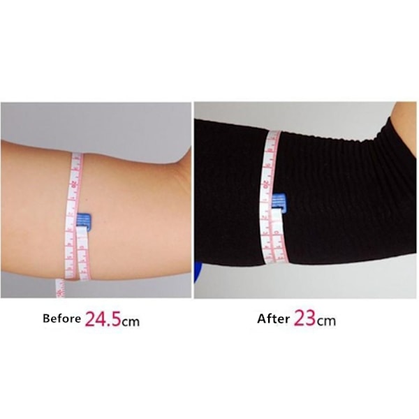 Kompressionsærmer arm shapers sportskompresser 1 par Sort S