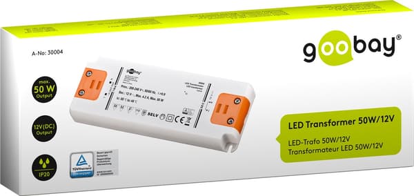 LED-muuntaja 12 V (DC)/50 W