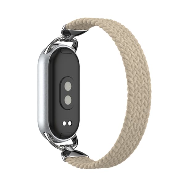 Flätat Solo Loop-armband för Xiaomi Band 9 (S, 120-150mm)