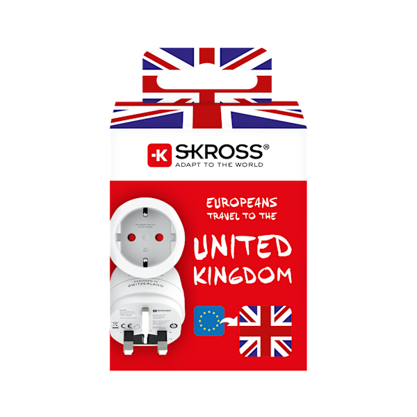 Reseadapter Europa till UK m.fl. Jordad