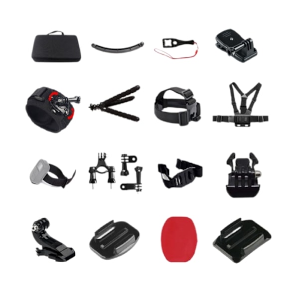Tillbehörssats för actionkamera 50 delar GoPro 9/8/7, Insta 360, DJI Osmo Action Flerfärgad