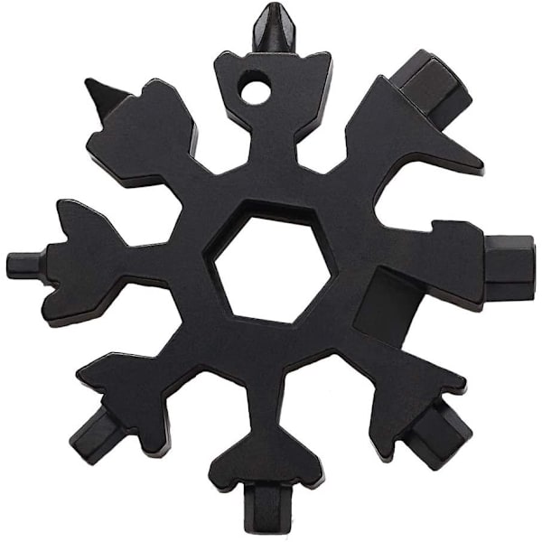 Multifunktionsværktøj 18-i-1 Snowflake Black Black
