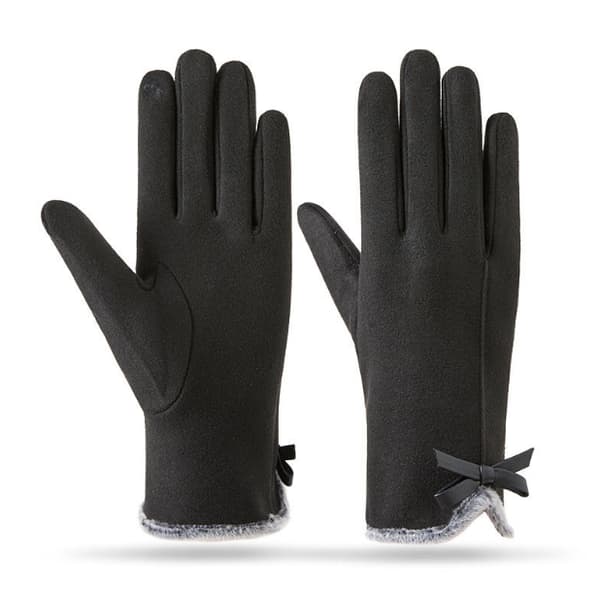 Varme vinterhandsker til kvinder med Touchscreen-kompatibilitet Black Black