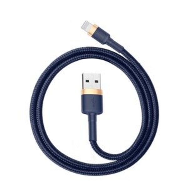 Baseus Cafule Lightning-kabel 2,4A 1m (guld+mörkblå)