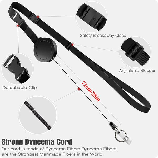 Tunga infällbart ID-korthållare Lanyard