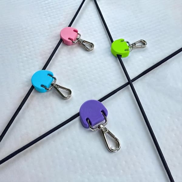 4-pak kajak bungee clips til dækmontering - plastik elastisk krog til kajak og paddleboard rigging, kompakt design og nem installation