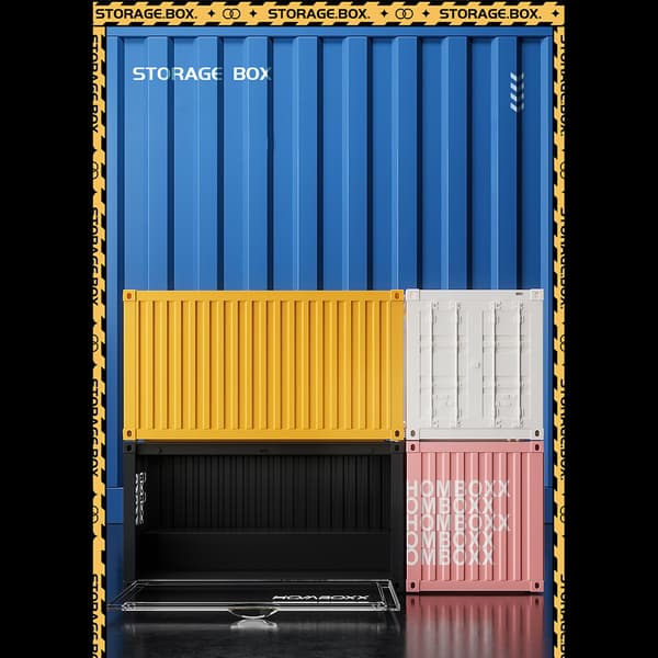 Lille Container Blind Box Opbevaringskasse (Uden Lys) Black Black
