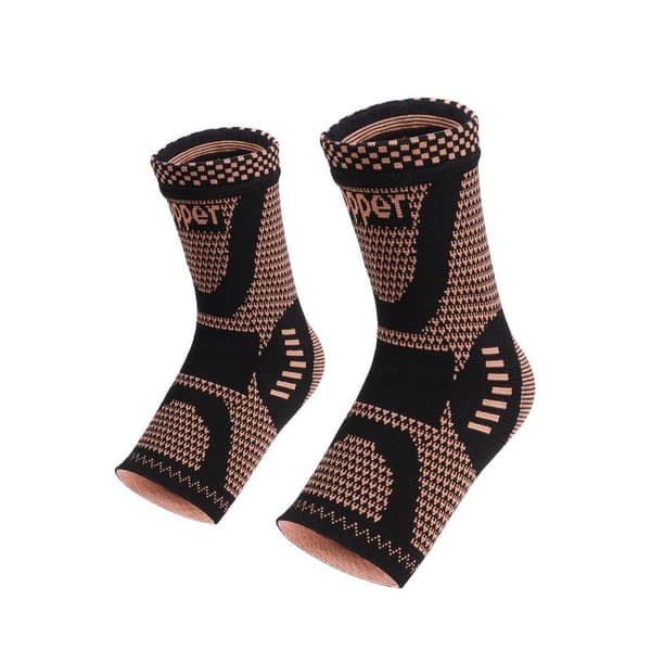 Kopparfärgade Kompressionsstrumpor - 1 par Black S Black S