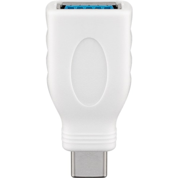 USB-C™/USB-A 3.0 OTG SuperSpeed-adapter för laddningskablar, vit