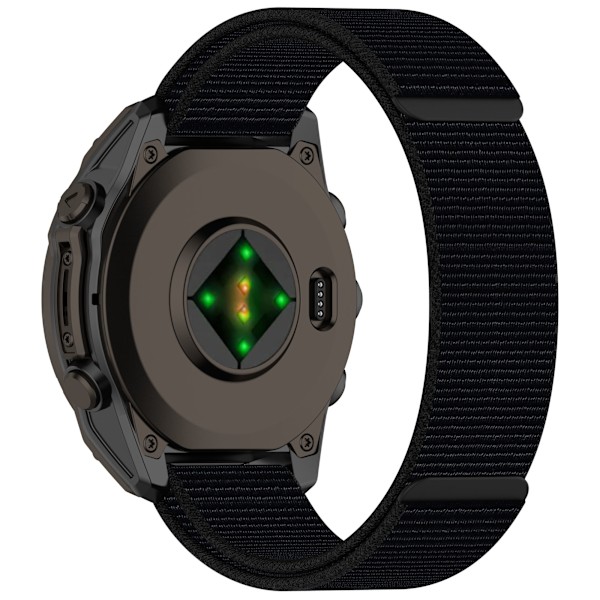 Nylon urrem til Garmin 20mm Sort