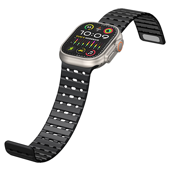 Urrem til Apple Watch Series 1-9, 42/44/45 mm Sort