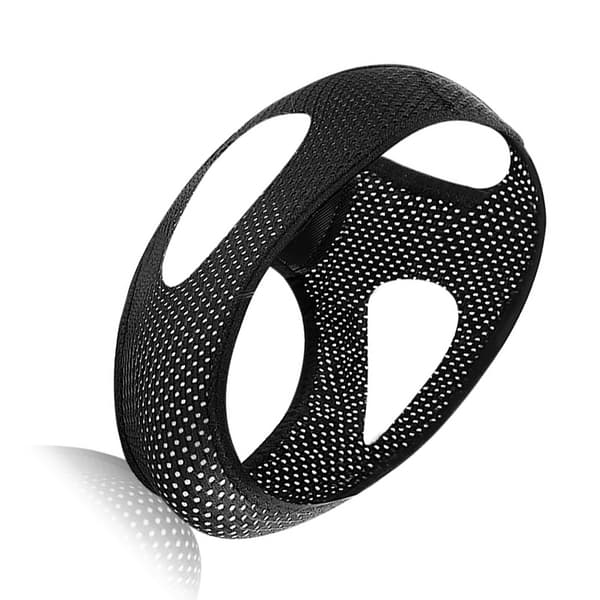 Andningsbart hakband, justerbart hakstödsband Black Black