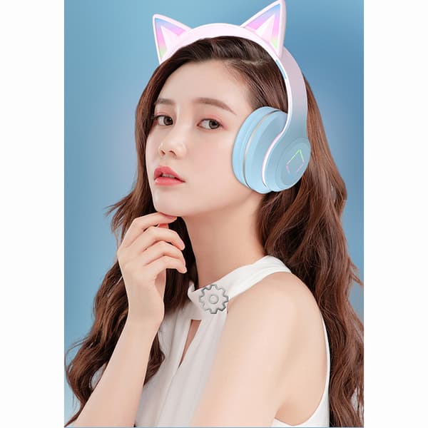 Bluetooth-hovedtelefoner DR57 - Lang batterilevetid Blue Blue