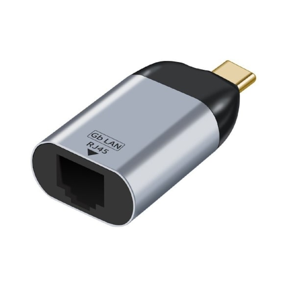 RJ45 hun til Type-C han Gigabit Ethernet Adapter - Højhastighedsnetværksforbindelse, stabil dataoverførsel