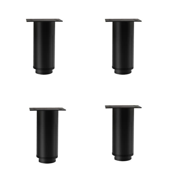 Justerbara möbelhöjare - Skåpsben 4-pack Black M Black M