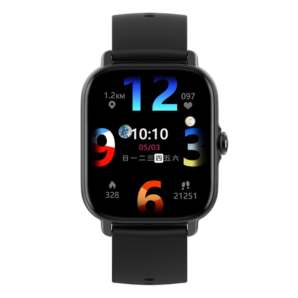 GT21 HD Ultratyndt smart sportsur Sort