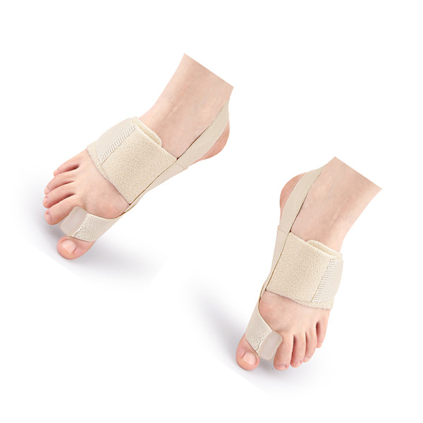 Fotvalvsstöd med tåseparator och stötdämpande metatarsal inläggssula Beige L