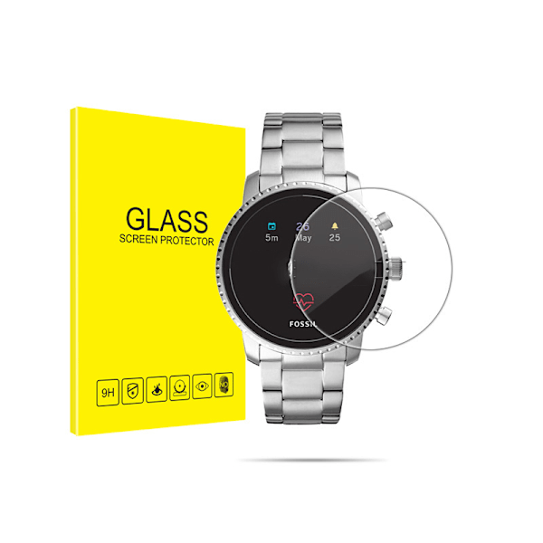 Fossil Q Venture HR Gen4 Skærmbeskytter - 2-pak - Hærdet Glas