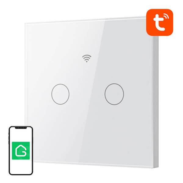 Smart Touch WiFi Light Switch Gosund SLS2 (Tillval N, Dual)