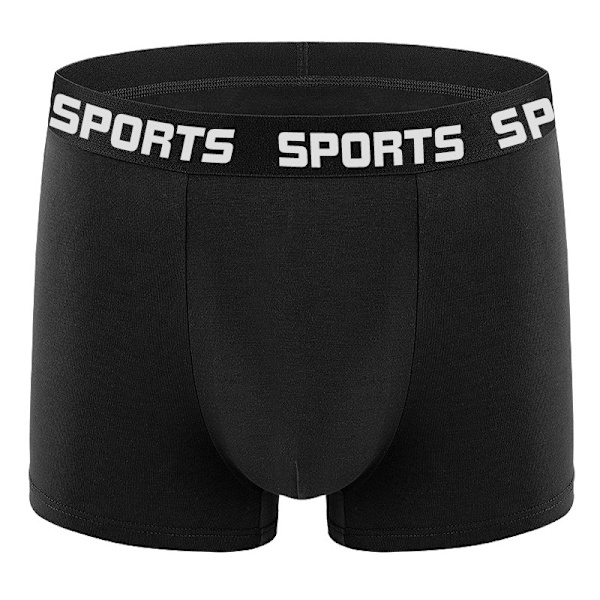 Boxershorts för män, säker och stödjande passform 6-pack Svart XXL