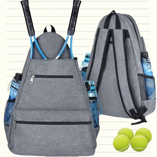 Ny Sports Tennisketsjer Rygsæk Grå
