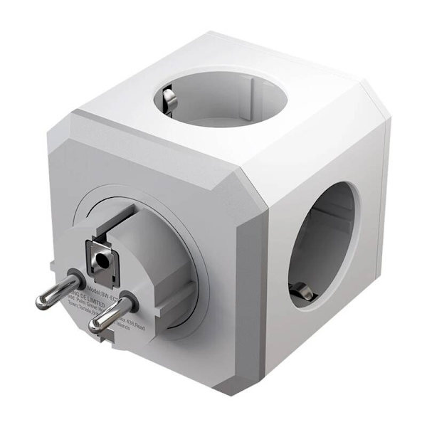 BlitzWolf BW-EC2 8-i-1-strömkub (4xAC / 2 x USB-A / 2 x USB-C)