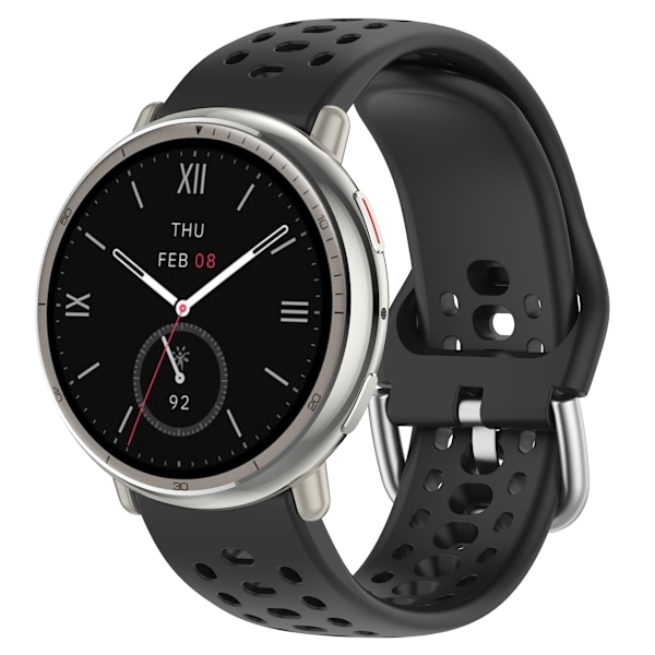 Amazfit Active 2 Band - Andningsbart silikon sportbyte Black Black
