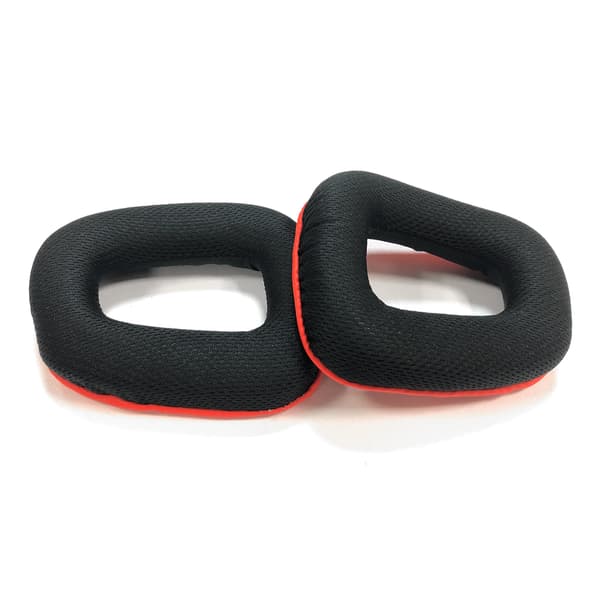 Öronkuddar för Logitech G35 G930 G430 F450 G331 G231 G431 G432 Black+Red Black+Red