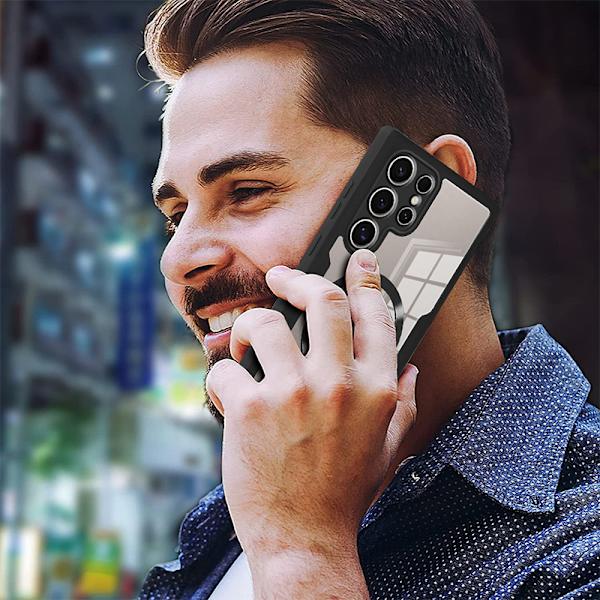 Samsung S22 -sarjan täysin suljettu magneettinen kuori ja kalvointegroitu puhelinkotelo Samsung S22 Plus