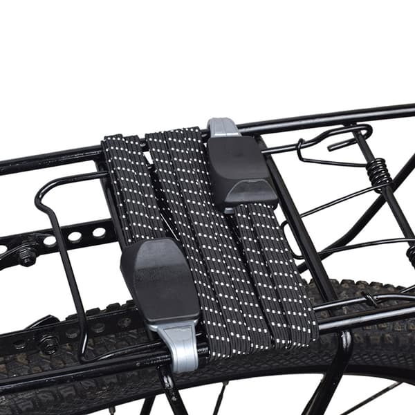 Bungee snor med stålkrog Black Black