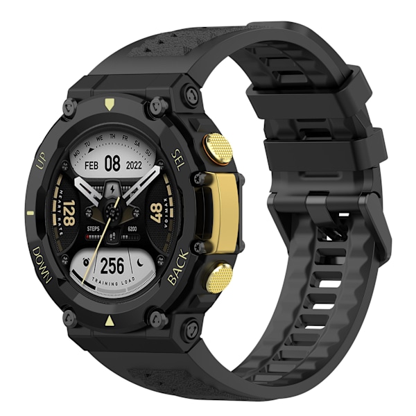 Silikoninen ranneke Amazfit T-Rex 2:lle Musta