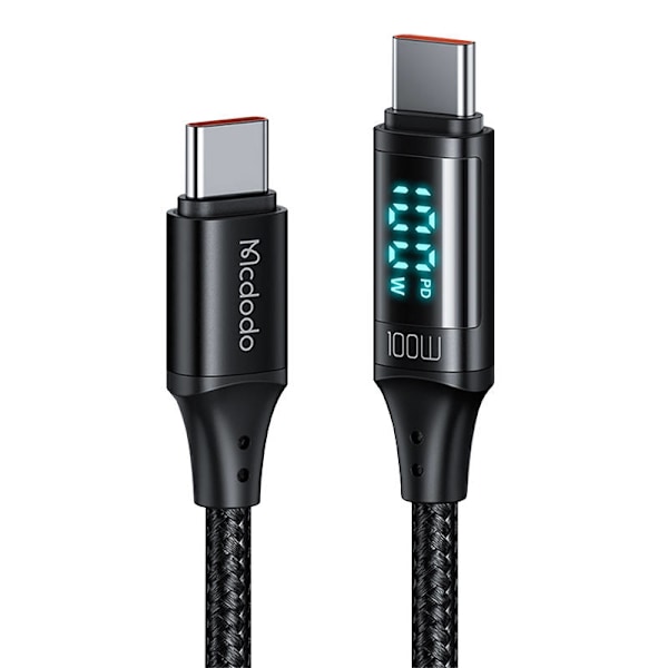 Kabel Mcdodo CA-1100 USB-C till USB-C, 100W, 1,2m (svart)