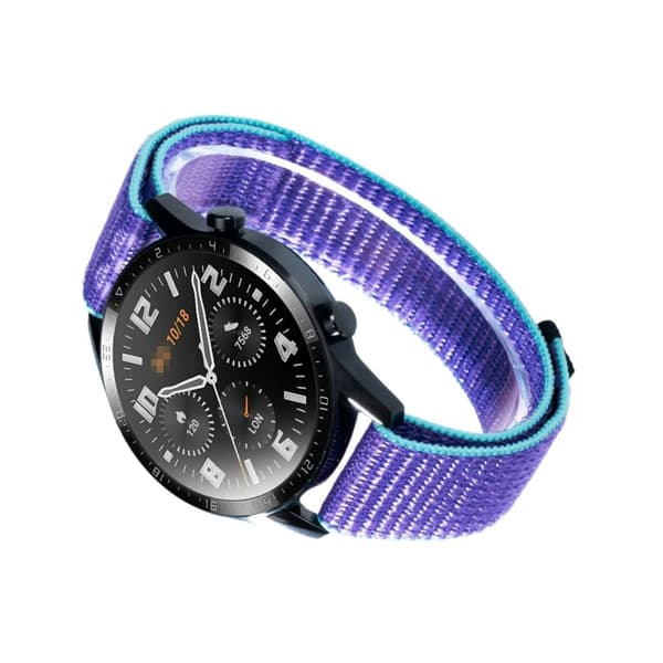 Original Sport Nylon Loop Strap Kompatibelt med Garmin Forerunner 255/265/165 - Lila