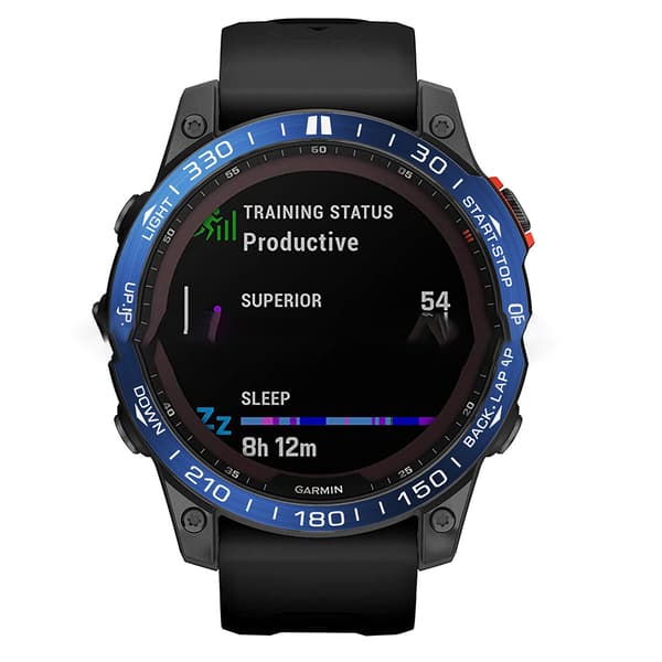 Stilren ram kompatibel med Garmin Fenix ​​7X Blue Blue