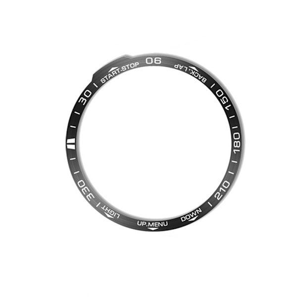 Stilfuld ramme kompatibel med Garmin Fenix ​​7X Sort
