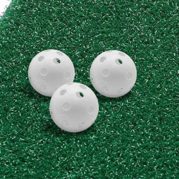 Träningsgolfbollar med hål 10-pack Vit Vit