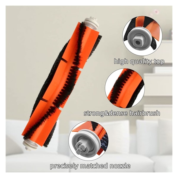 Udskiftningsrullebørste 2-pakke til Xiaomi Robot Vacuum-Mop 2S/Mop P/Mop Pro/XMSTJQR2S/STYTJ02YM