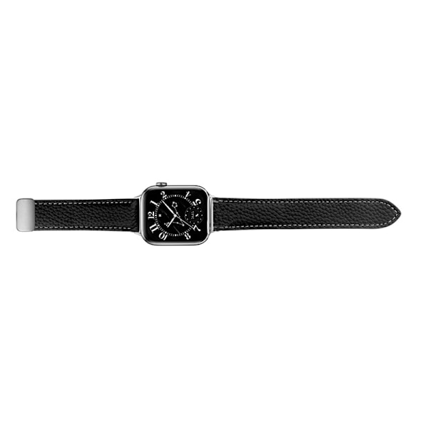 Armband i äkta läder för Honor Watch 5 Svart