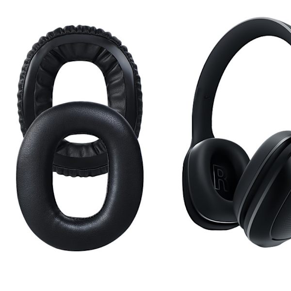 Original Xiaomi Öronkuddar - Proteinläder, 2-pack Svart