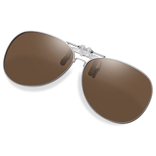 Clip-on Solglasögon - Polariserade Körglasögon Brown Brown