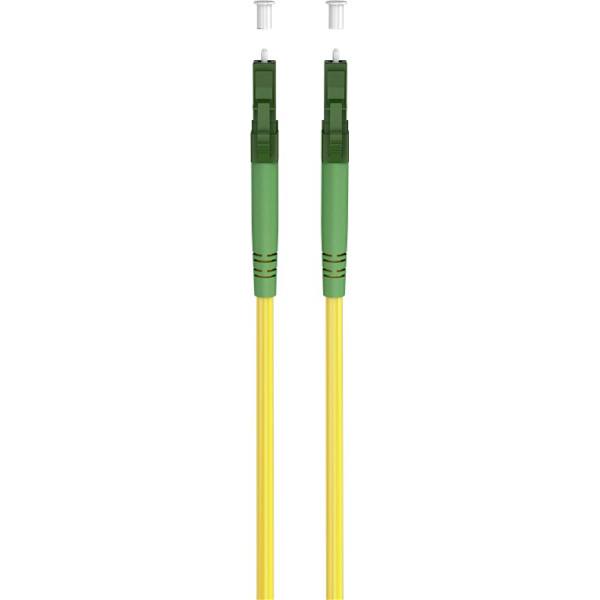 Fiberoptisk kabel (FTTH), Singlemode (OS2) Yellow, gul (Simplex), 0,5 m