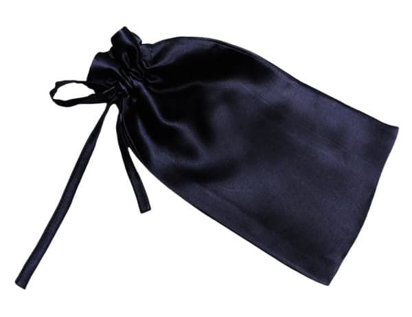 Dobbeltlags silke smykkepose NavyBlue NavyBlue