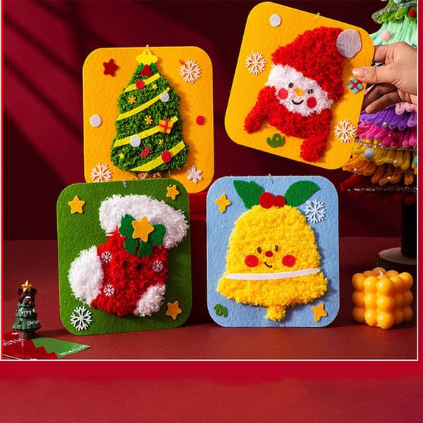 DIY Jul Pepparkaksgubbe Trådning Konst Kit - Festligt Pysselkul
