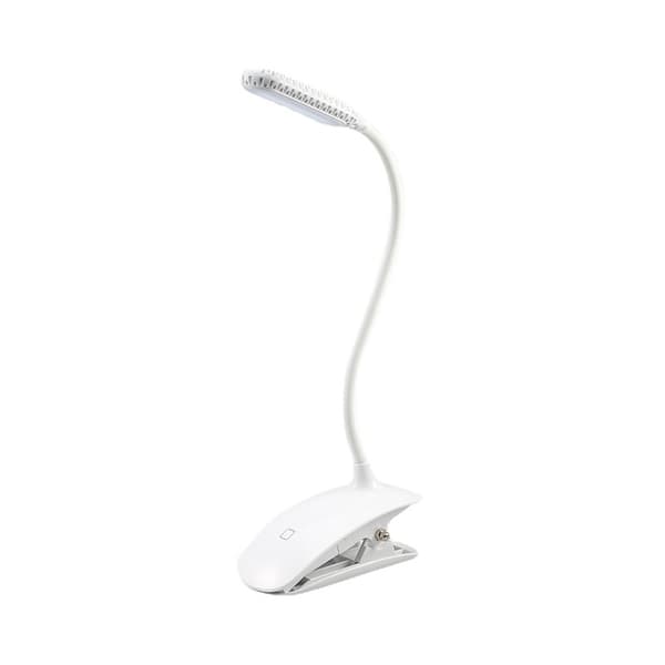 Boglampe - LED Clip-on Lampe til Læsning & Studier White White