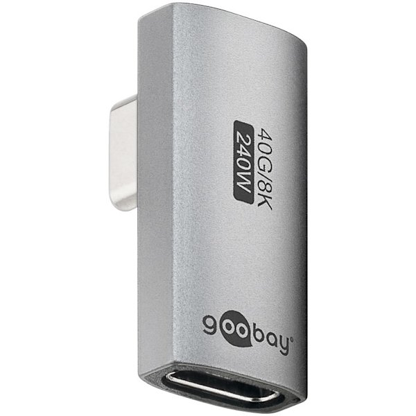 USB-C™-adapter vertikal 90° roterad, USB4™