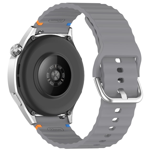 Silikonarmband för Galaxy Watch, Huawei Watch, Xiaomi Watch Mörkgrå