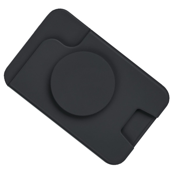 Magneettinen iPhone 12-15 -kotelo turvatyynyn jalustalla Musta